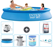 Paquete de piscina - intex - alrededor - 305x305x61 cm + accesorios a470