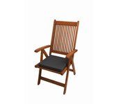 Cojin para silla de jardín 40x40x4cm 1 pieza, antracita, cojines para sillas, cojín de asiento, cojines para sillas de interior y exterior