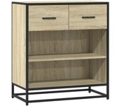Aparador | aparador de comedor | armario de cocina madera ingeniería roble sonoma 68x35x76 cm cfw168000