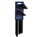 Jogo petaca 9 chaves curvas pavonadas torx® t10-t50 458-9-h irimo