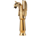 Grifo lavabo caño alto monomando retro, bronce