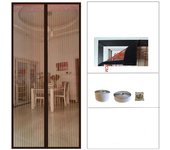 Cortina antiinsectos para puerta,mosquitera magnética para puerta 80x210cm (marrón) ver detalles del producto