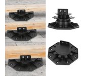 Soporte universal ajustable en altura para tablones de terraza, wpc, bpc, baldosas, bases de terraza 30-60 mm 20 piezas