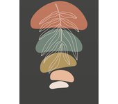 Papel pintado panorámico - hoja boho