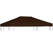 Lona superior cenador 310 g/m2 3x4 m marrón