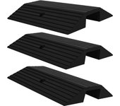 Rampas de umbral de cubierta 3 uds 49x40x8 cm goma