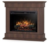 Lenox - chimenea de suelo eléctrica independiente con led - roble - 26' - 97 x 88 x 29