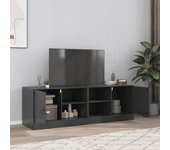 Vidaxl muebles para tv 2 unidades acero negro 67x39x44 cm