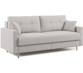 Megan sofá convertible en microfibra extraíble 188 cm (mat. 140x197) gris claro