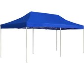 Carpa de recepción plegable aluminio 6 x 3 m azul