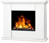 Norte - chimenea eléctrica led autoportante - blanco mate - 400 / 600 - 106 x 90 x 33.5