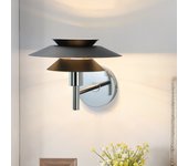 Zmh aplique de interior, negro - lámpara de dormitorio moderna g9 sin bombilla (máx. 25 vatios)