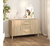 Aparador | aparador de comedor | armario de cocina de madera de ingeniería roble sonoma 100x36x60 cm cfw13755
