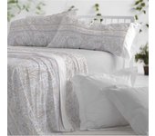 Burrito blanco juego de sabana claro de luna diseño 529 de 105 cm gris