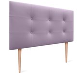 Dhome cabecero de polipiel capitoné 110x115cm con patas camas 105 - lila