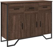 Aparador | aparador de comedor | armario de cocina madera de ingeniería marrón roble 97x32,5x74,5 cm cfw67025