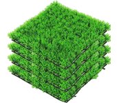 4 piezas de césped artificial de plástico para peceras, decoración de peceras de agua salada, dulce y tropical, 25 x 25 cm