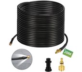 Manguera para limpiador de alta presión flexible descanso limpieza negra de 20 m limpieza