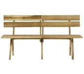 Banco de jardín madera pino impregnada 160 cm