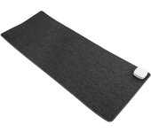 Tapete o alfombra térmica con calefacción gris oscura 80x32 cm 77w