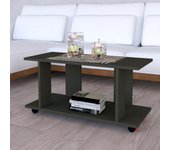 Mesa baja con ruedas madera fsc® mod. pilar. henor. 90x40x45.5 grafito.