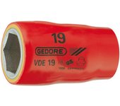 Gedore vde 19 12 - llave de vaso vde 1/2 12 mm (6122860)