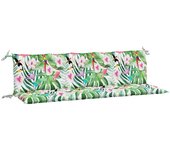 Cojines banco de jardín 2 uds tela oxford multicolor