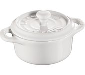 Mini cocotte ceramique staub, pure-white