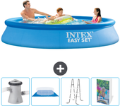 Paquete de piscina - intex - alrededor - 305x305x61 cm + accesorios cb106