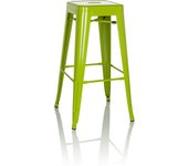 Taburete vantaggio high métalico verde hjh office
