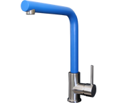 Esseloki mezclador de fregadero de acero inoxidable con caño azul