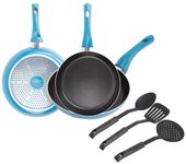 Set 3 sartenes (18+22+26 cm + 3 utensilios de cocina) san ignacio zahara