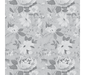Papel pintado florales en grey / silver
