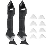 Raspador de cuchillas multifuncional de 2 piezas, herramienta para quitar pegamento para mantenimiento del hogar