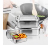 800+1200 ml de lonchera metal lunch box thermo-container en acero inoxidable sin bpa