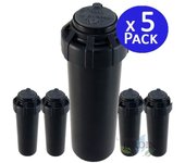 Pack 5 aspersor de riego toro t5p rs, ángulo ajustable 7,6 a 15,2 m, aspersor turbina emergente 3/4''
