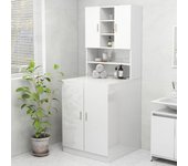 Mueble para lavadora blanco brillo 70,5x25,5x90 cm