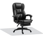 Conjunto de silla pu, espuma negro 68.5x68.5x121 cm