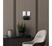 Lámpara de pared yensuk-13122 oro negro blanco metal vidrio 31x15x28 cm