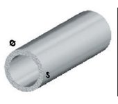 Perfil plata h.200 cm tubo redondo 20x1 mm**