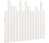 Cabecero de cama pared madera maciza pino blanco 95,5x3x80 cm