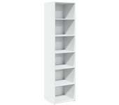 Aparador alto | aparador de comedor | armario de cocina madera de ingeniería blanco 45x41x185 cm cfw75748