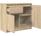 Aparador | aparador de comedor | armario de cocina con cajón roble sonoma 71x35x65 cm madera ingeniería cfw48794