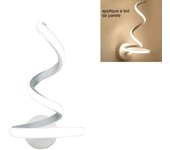 Aplique de pared interior moderno espiral 13w luz cálida st-002
