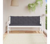 Cojines de banco de jardín 2 uds | cojín exterior antracita 180x50x7 cm cfw64124