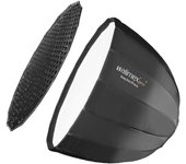 Walimex pro studio line deep rota softbox qa90 - octabox, 90cm ø, 71cm de profundidad, plegable, con grid, difusores internos y externos, speedring...
