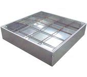Cubiertas de la pavimentadora promo aluminio - 40 x 40 cm 80 mm