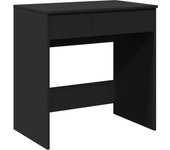 Tocador | mesa tocador | tocador de maquillaje con espejo negro 73x46,5x120 cm cfw97911