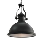 Lámpara de techo redonda negra e27