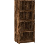 Aparador alto | aparador de comedor | armario de cocina madera de ingeniería roble ahumado 50x41x124 cm cfw75709